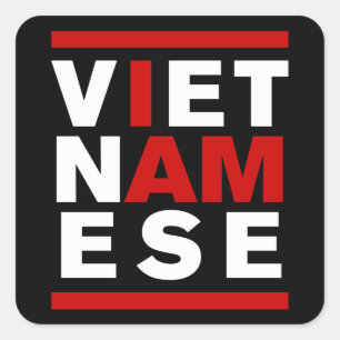 STICKER CARRÉ JE SUIS VIETNAMAIS