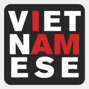 STICKER CARRÉ JE SUIS VIETNAMAIS
