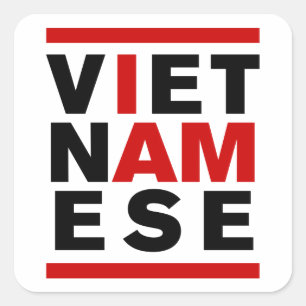 STICKER CARRÉ JE SUIS VIETNAMAIS