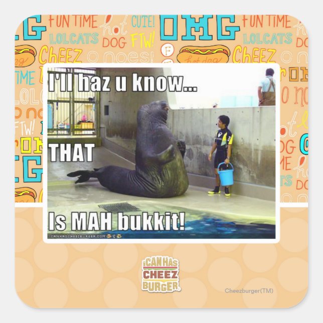 Sticker Carré Je vous le ferai savoir (Devant)