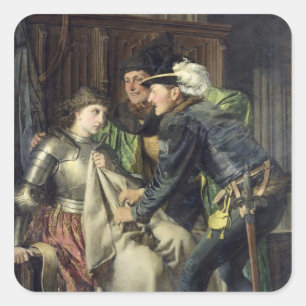 Sticker Carré Jeanne d'Arc insultée en prison, 1866