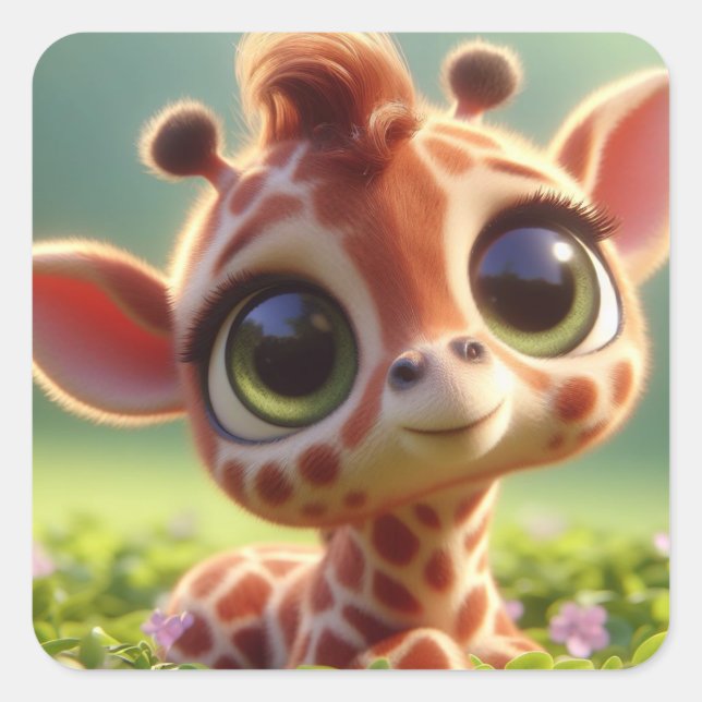 Sticker Carré "Jeffrey" (Devant)