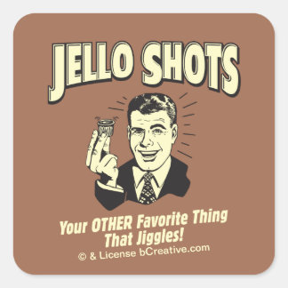 Sticker Carré Jello Shots : Autre Chose Favorite