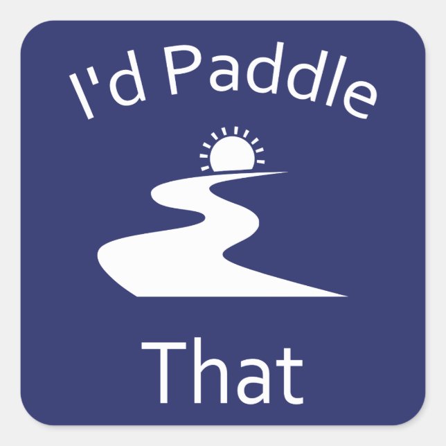 Sticker Carré J'empalerais ça (Devant)