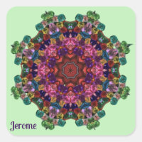 JEROME ~ Vert rose violet bleu Kaleidoscope 3D ~ ~