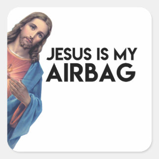 Sticker Carré Jesuis is my Airbag