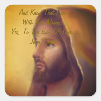 Sticker Carré Jésus Christ