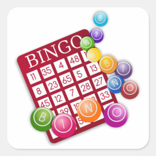 Sticker Carré Jeu de Bingo