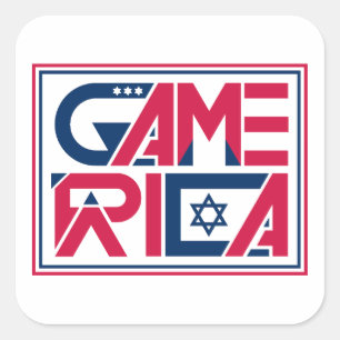 Sticker Carré Jeu de l'armée américaine