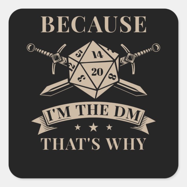 Sticker Carré Jeu de table jeu principal (Devant)