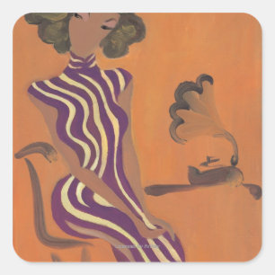 Sticker Carré Jeune florissant n° 8