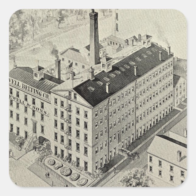 Sticker Carré Jewell Belting Co (Devant)