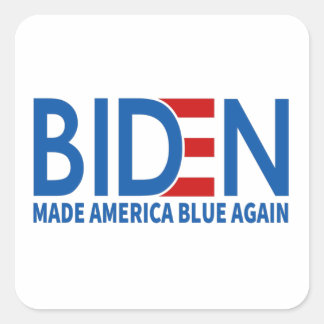 Sticker Carré Joe Biden a rendu l'Amérique bleue