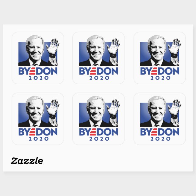 STICKER CARRÉ JOE BYE DON 2020 (Feuille)