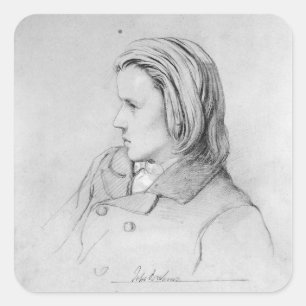 Sticker Carré Johannes Brahms a vieilli vingt, 1853