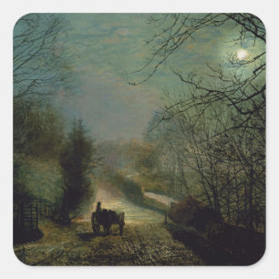 Sticker Carré John Atkinson Grimshaw   Forge Valley