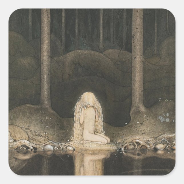 Sticker Carré John Bauer Tuvstarr CC0256 (Devant)