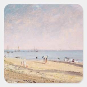 Sticker Carré John Constable   Brighton Beach