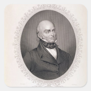 Sticker Carré John Quincy Adams