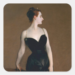 Sticker Carré John Singer Sargent Madame X Portrait Humeur