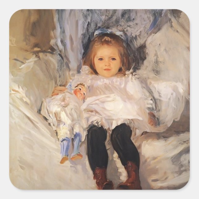 Sticker Carré John Singer Sargent - Ruth Sears Bacon (Devant)