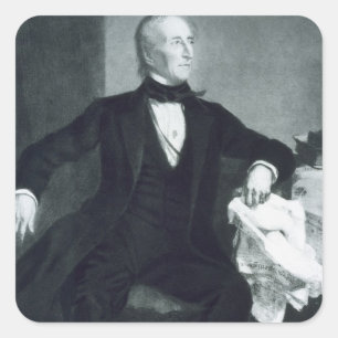 Sticker Carré John Tyler, 10e président des États-Unis