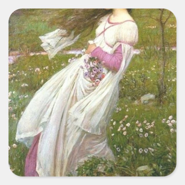 Sticker Carré John William Waterhouse (Devant)