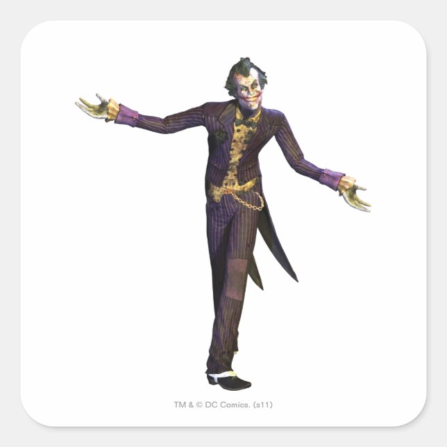 Sticker Carré Joker Arms Out (Devant)