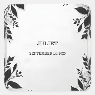 Sticker Carré Joli Cordage Nous Nous Marions Enterrement de Vie 