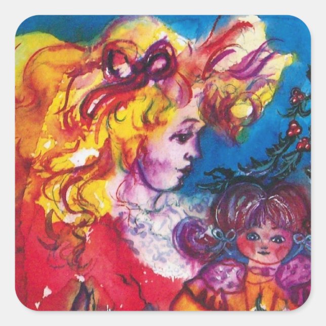 STICKER CARRÉ JOLIE DOLL (Devant)