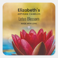 Jolie fleur Lotus dans une bougie d'étang