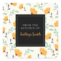 jolies fleurs jaunes florales de la cuisine de