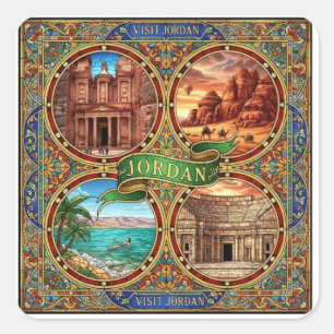 STICKER CARRÉ JORDANIE