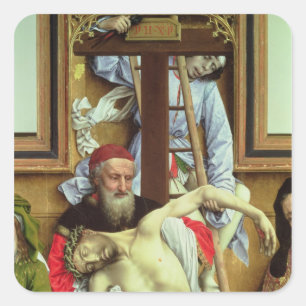 Sticker Carré Joseph d'Arimathea soutenant le Christ mort