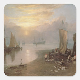 Sticker Carré Joseph Mallord William Turner   Sun se levant