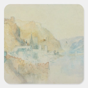 Sticker Carré Joseph Mallord William Turner   sur le Rhin