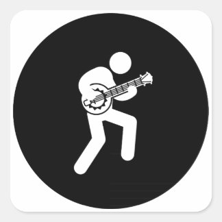 Sticker Carré Joueur Banjo