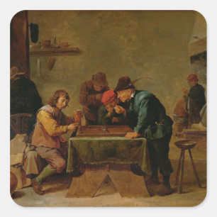 Sticker Carré Joueurs de jacquet, c.1640-45