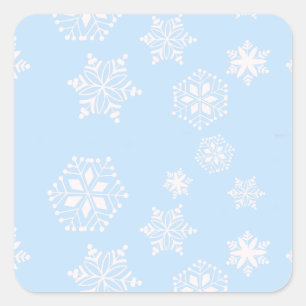 Sticker Carré Jour de neige