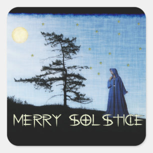 Sticker Carré Joyeuse nuit de solstice