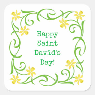 Sticker Carré Joyeuse Saint David's Day