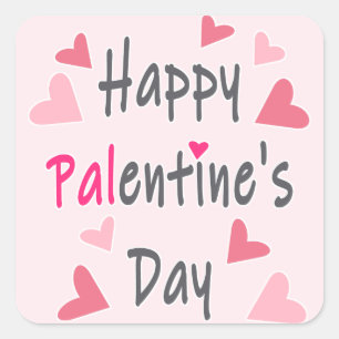 Sticker Carré Joyeuse Saint-Valentin Saint-Valentin