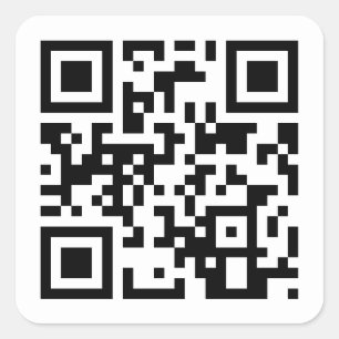 Sticker Carré Joyeux anniversaire pour vous QR Code