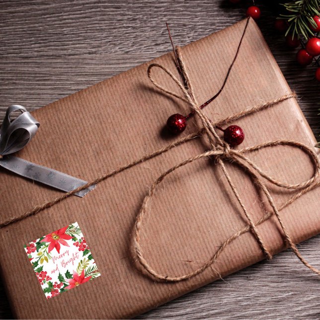 Sticker Carré Joyeux et lumineux script moderne (Créateur téléchargé)