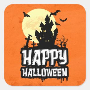 Sticker Carré Joyeux Halloween