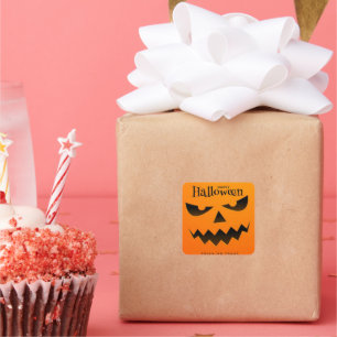Sticker Carré Joyeux Halloween Trick ou Treat