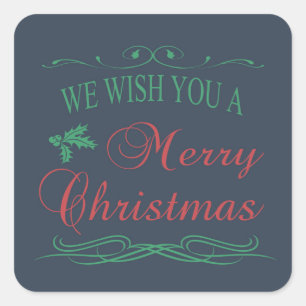 Sticker Carré Joyeux Noël