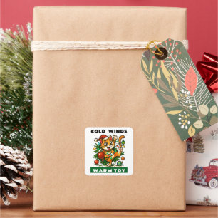 Sticker Carré Joyeux Noël
