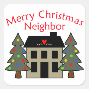 Sticker Carré Joyeux Noël