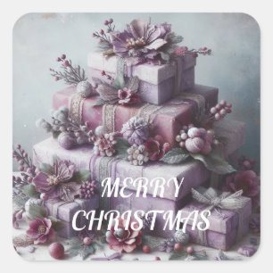 Sticker Carré Joyeux Noël